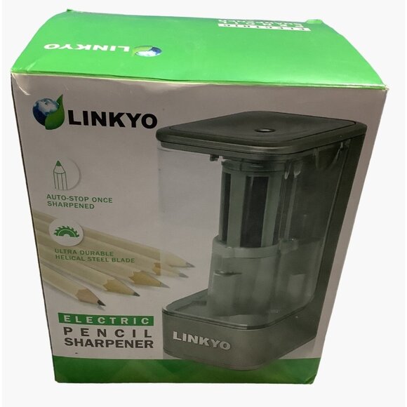 Linkyo Electric Pencil Sharpener Auto Stop Durable Office School Work - Picture 3 of 5